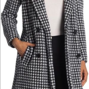 BCBGMAXAZRIA
Houndstooth Double Breasted Coat